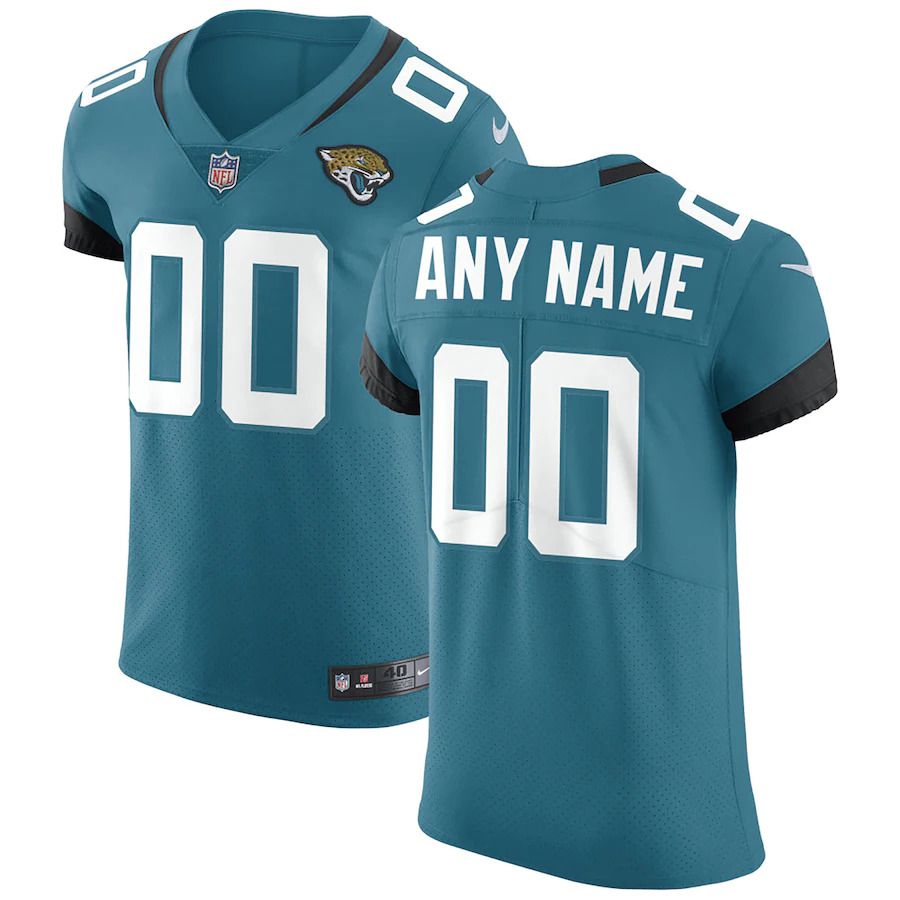 Men Jacksonville Jaguars Nike Teal Vapor Untouchable Elite Custom NFL Jersey